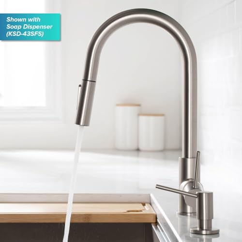 Modern Single-Handle Touch Kitchen Sink Faucet with Pull Down Sprayer in Spot Free Stainless Steel E339584