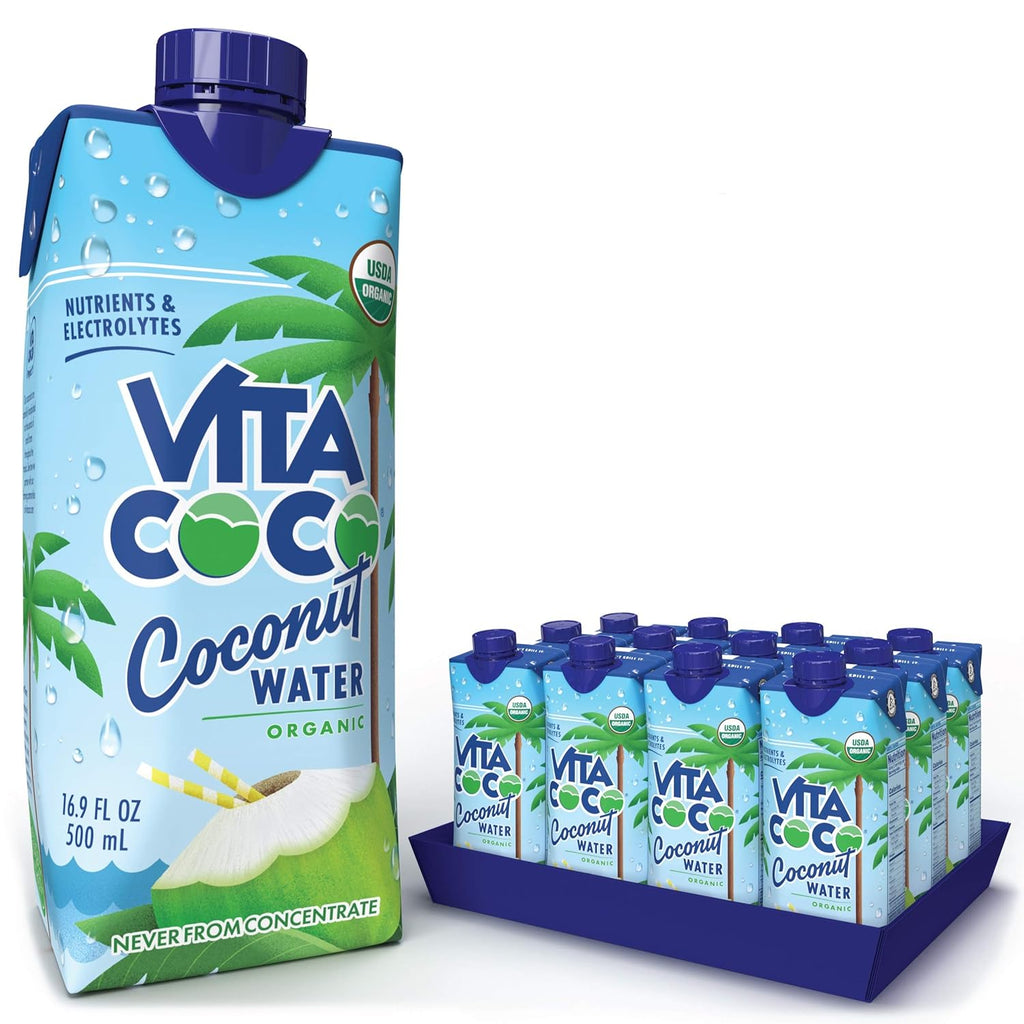 Organic Coconut Water, Natural Electrolytes, 12-Pack H81242