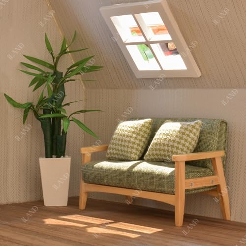 Dollhouse Couch and Miniature Sofa Set with Cushions, 1/12 Scale D751326