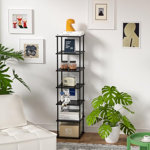 Tall Bamboo Shoe Rack, Freestanding Stackable Organizer for Entryway K402079
