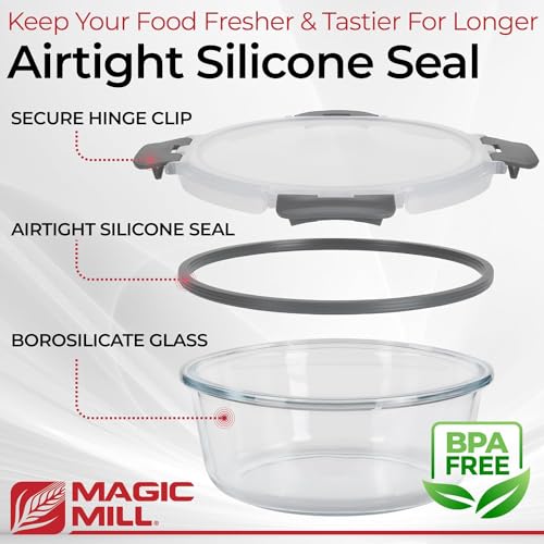 Glass Storage Containers with Airtight Lids, 24-Piece Set W166746