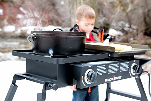 Stainless Steel 2 Burner Portable Gas Grill and Griddle Combo A75421