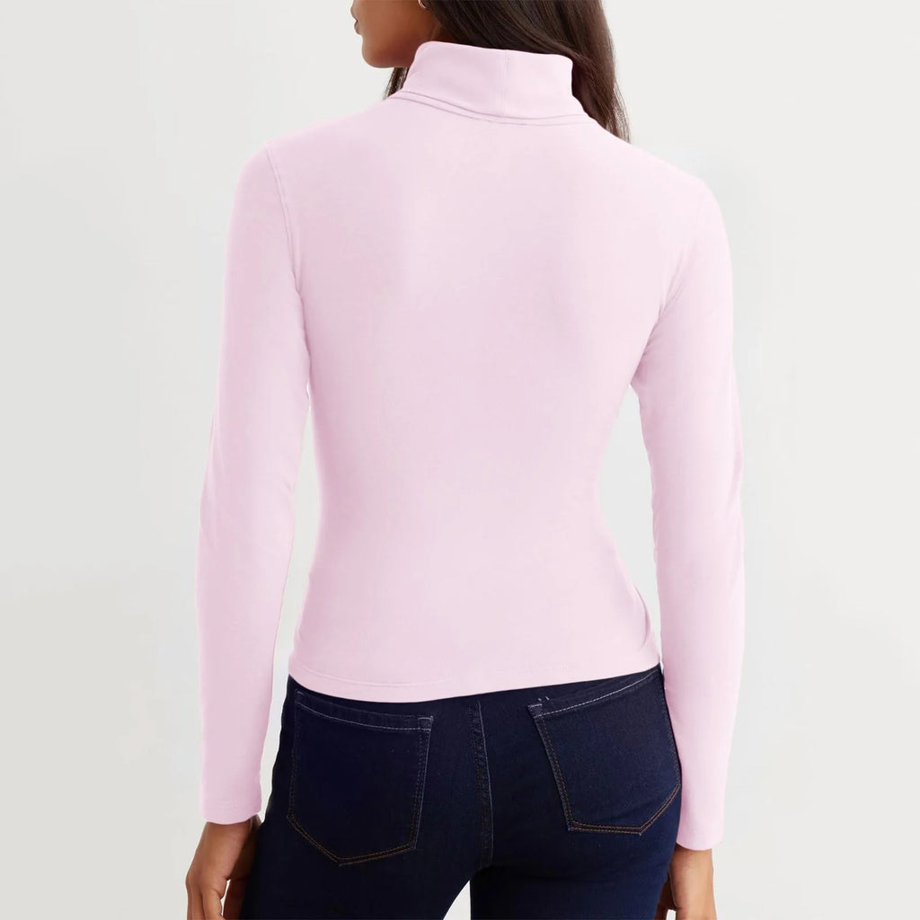 Women's V Neck Long Sleeve Crop Top R54299