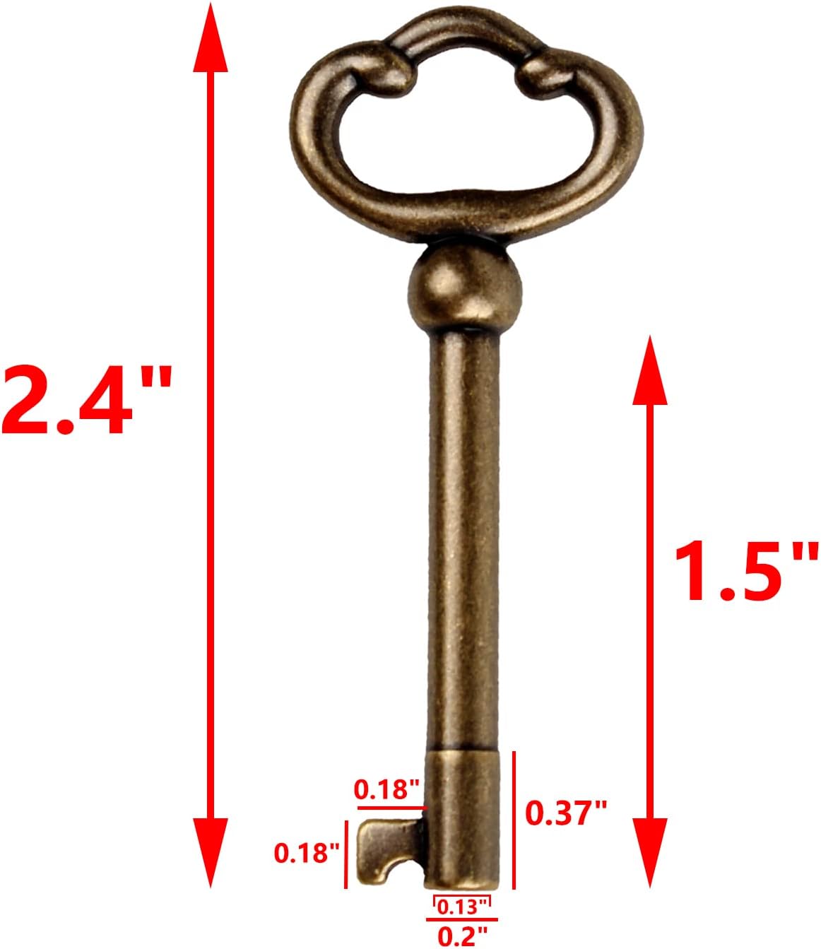 Skeleton Keys Kit for Antique Furniture, Cabinets and Doors (Set of 6) R52016