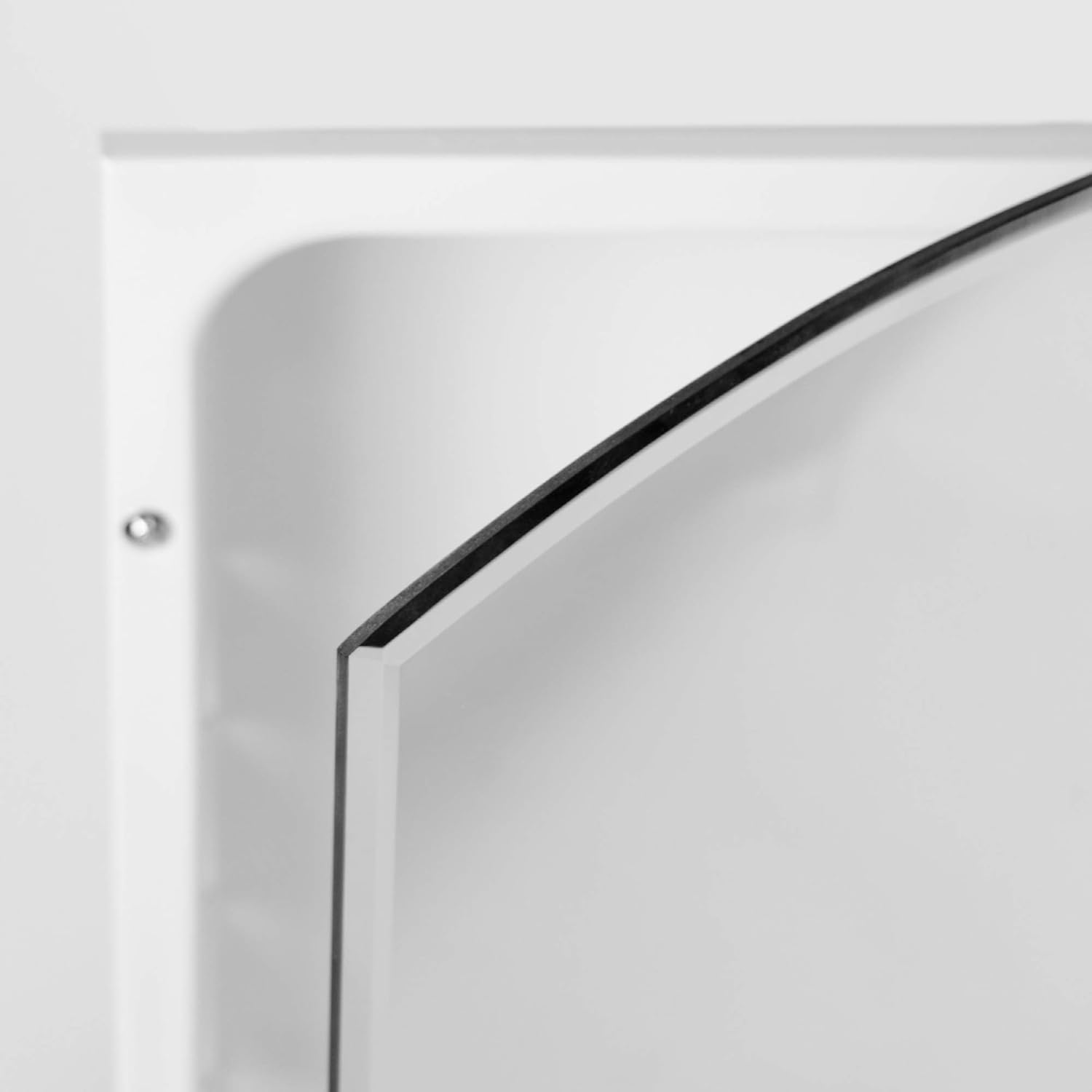 Recessed Medicine Cabinet Mirror with Beveled Edge, Bathroom Wall Mount, 16x30 X716282