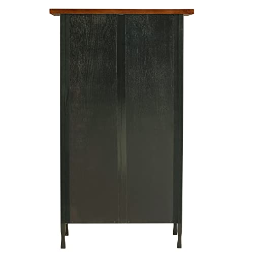 Rustic Bookcase with Drawer Storage, 12" D x 30" W x 50" H E5461