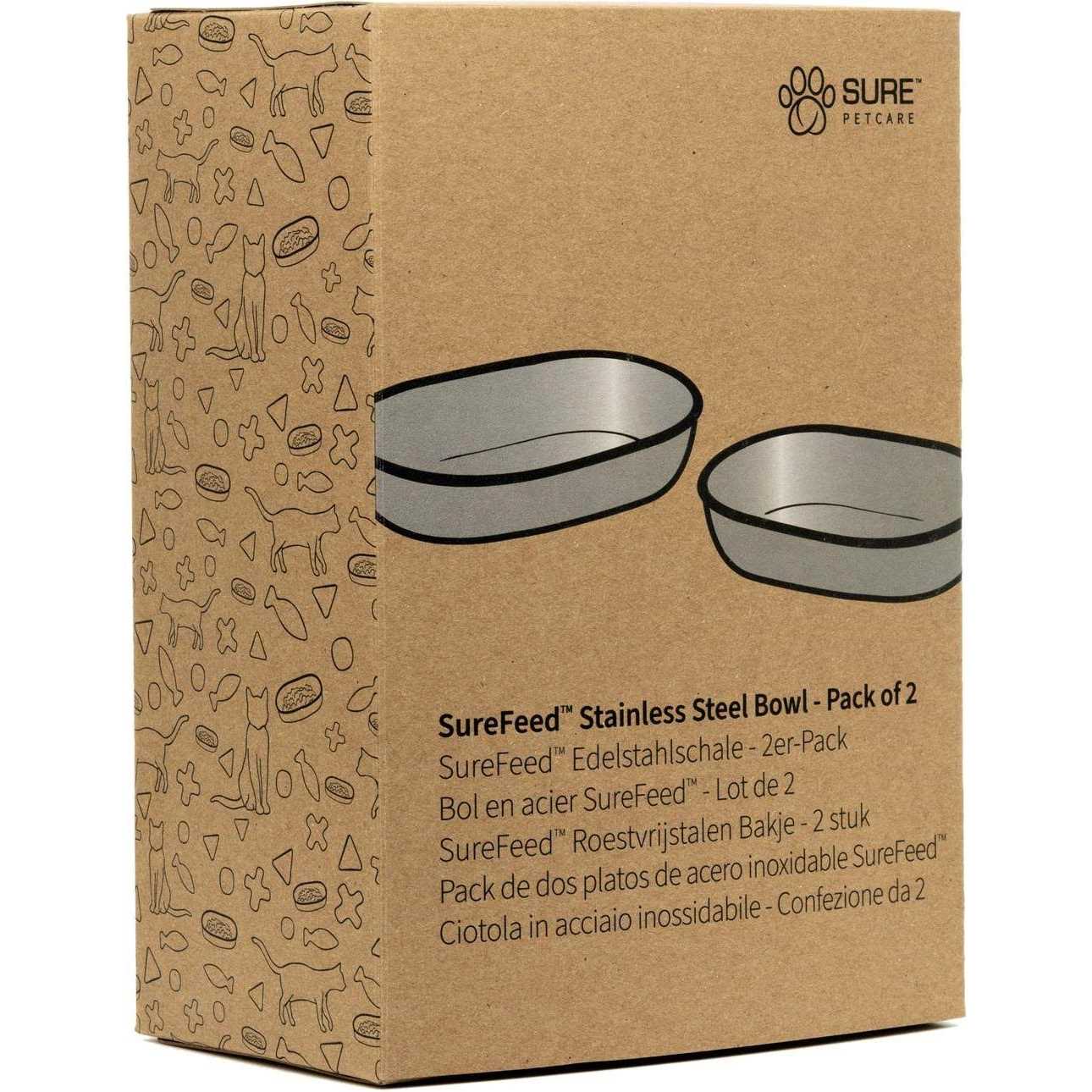 Stainless Steel Bowl Set for Microchip Pet Feeder O6317