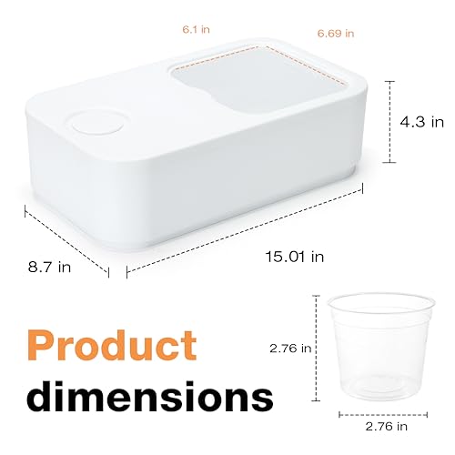 Laundry Powder Container with Cup, Large Capacity Storage R381