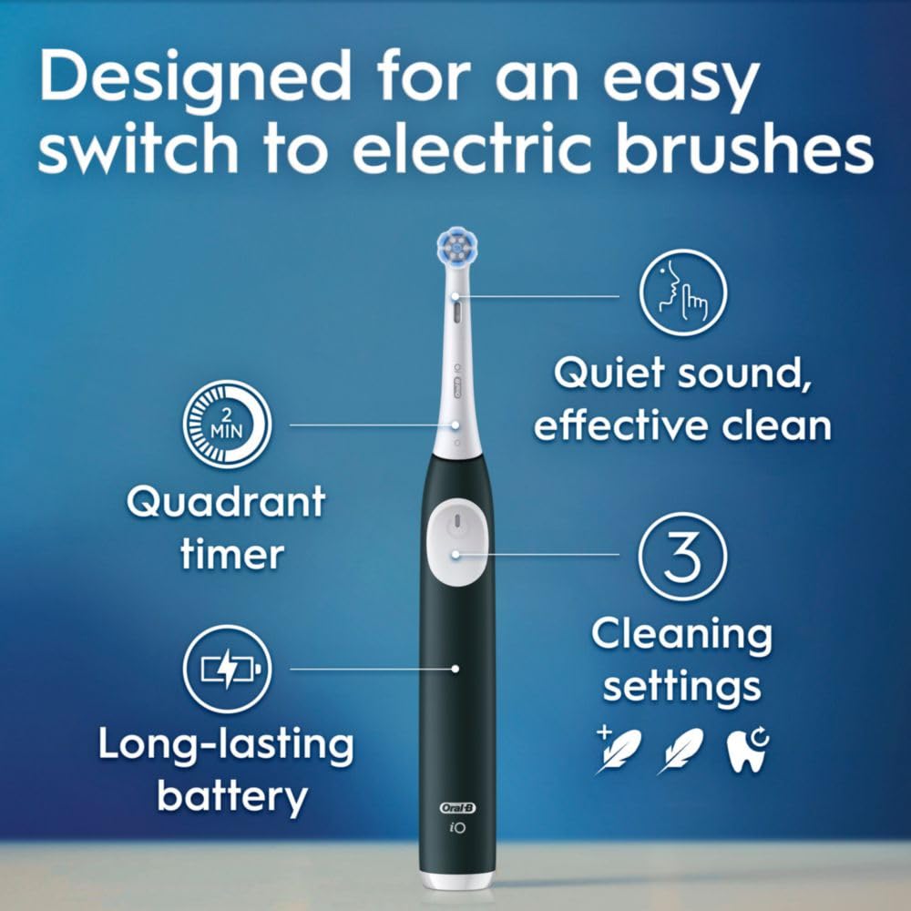 Rechargeable Electric Toothbrush Starter Kit with 2 Brush Heads, Forest Green Z80086