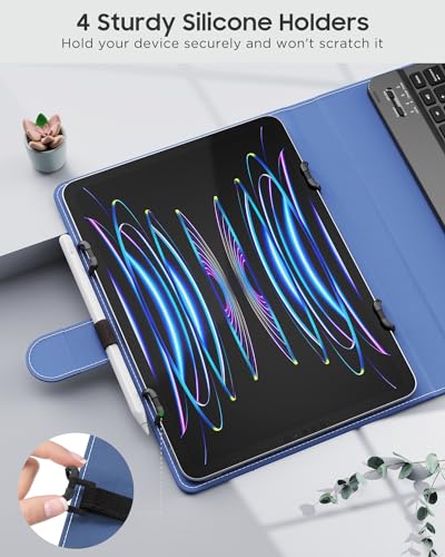 Universal Tablet Case with Wireless Bluetooth Keyboard and Pen Holder W895976
