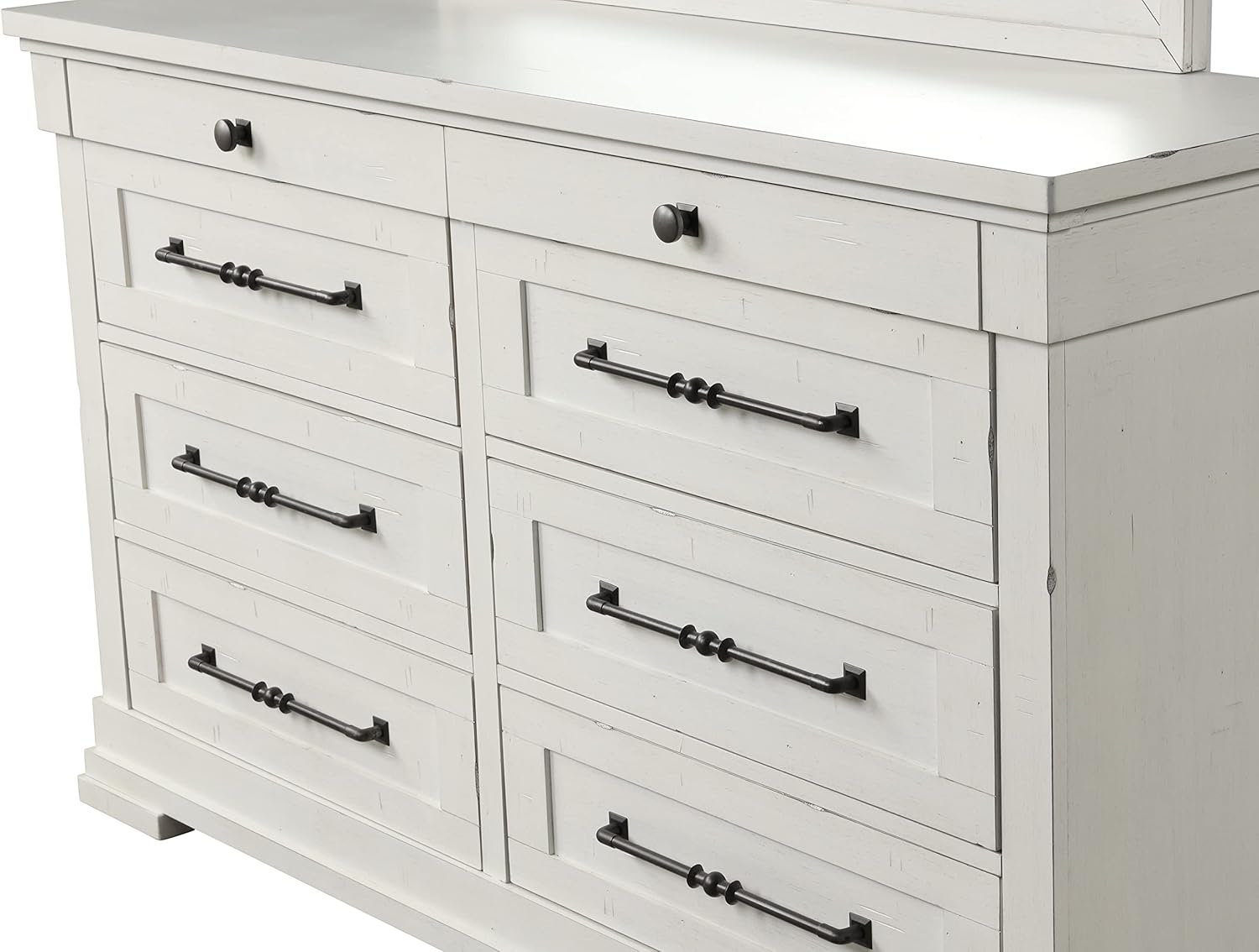 Wood Panel Bed with Dresser, Mirror, and Nightstand, Queen N772607