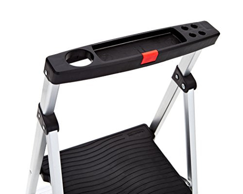 3-Step Lightweight Aluminum Folding Step Ladder with Project Tray Q2556