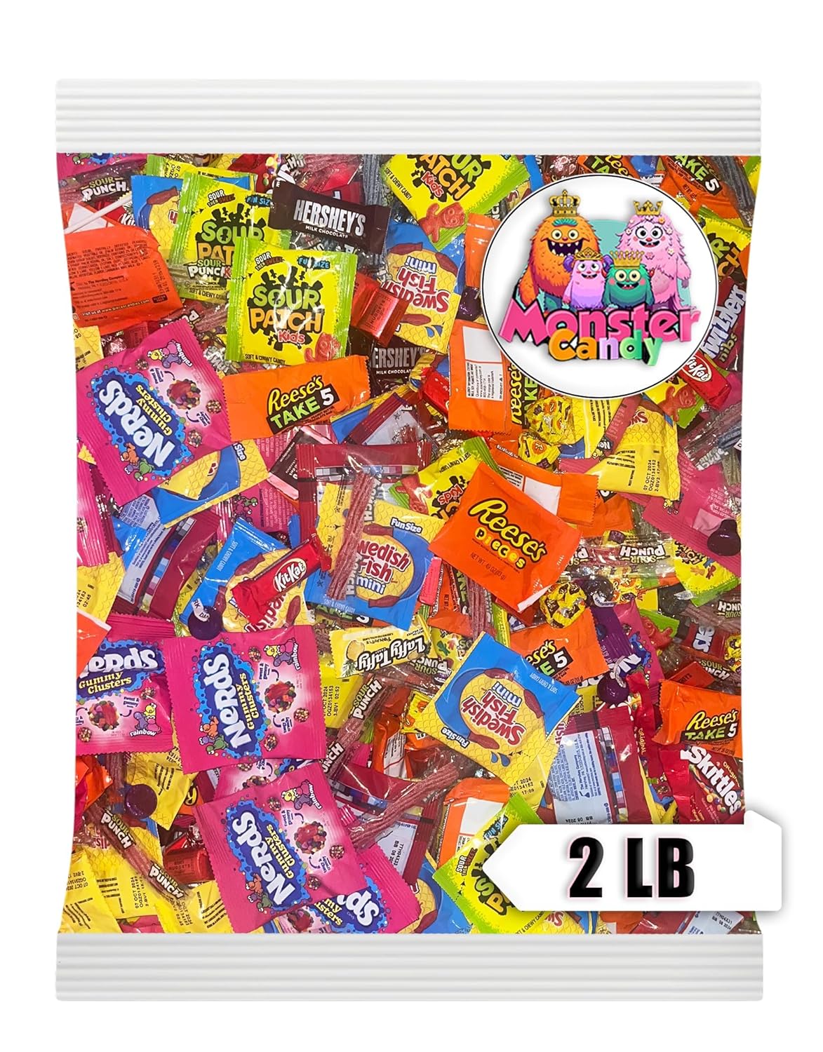 Chocolate and Candy Party Favor Candy Mix - 2 lb Pinata Stuffers Candy Bulk - Goodie Bag Stuffers for Kids Party Favors - Chocolate Candy Variety Pack Bulk - Bulk Candy Individually Wrapped Candies