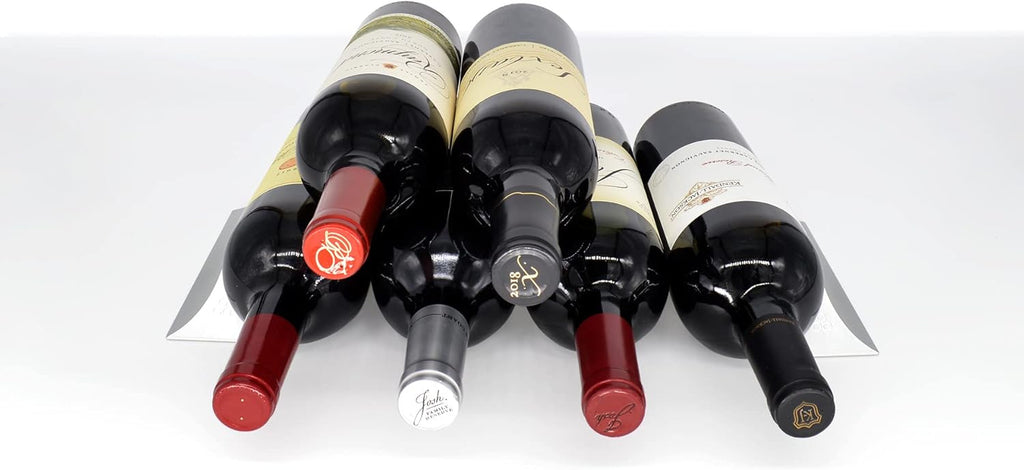 | The tiny countertop wine rack That also fits in The refrigerator (Natural Silver)