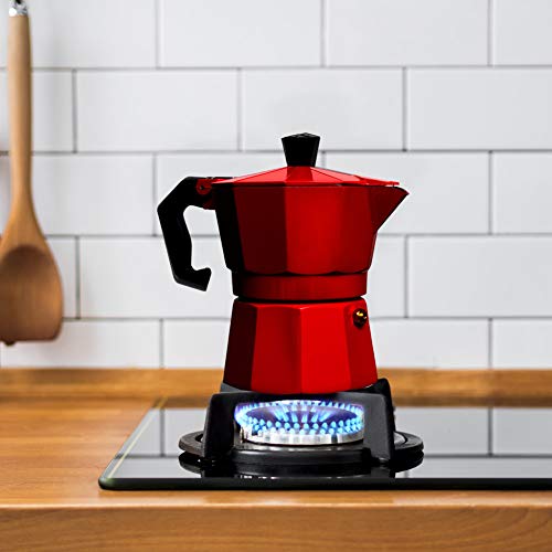 Aluminum Moka Stove Coffee Maker with Coffee Mug, 3 Espresso Cup R81939