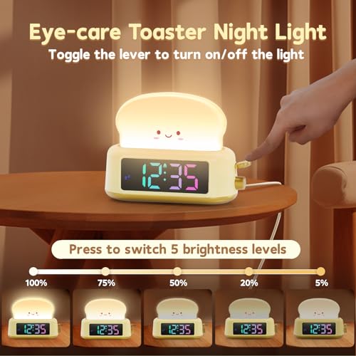 Kids Alarm Clock with Night Light, Timer and Snooze Y938126