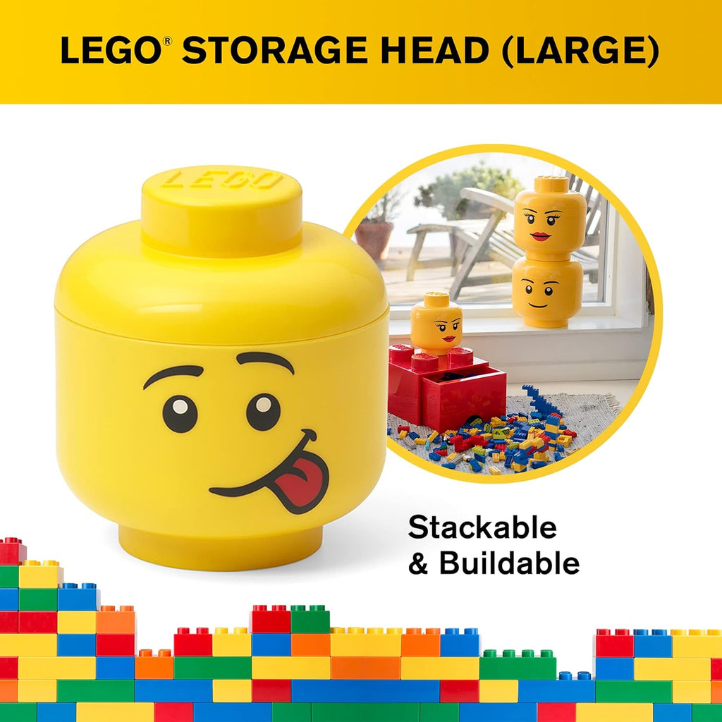 Stackable Storage Container for Kids' Toys, Large, Holds 500 Bricks J99532