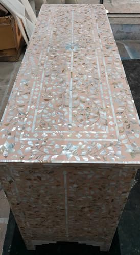 Hand Painted Wooden Chest of Drawers with Floral Design W355592
