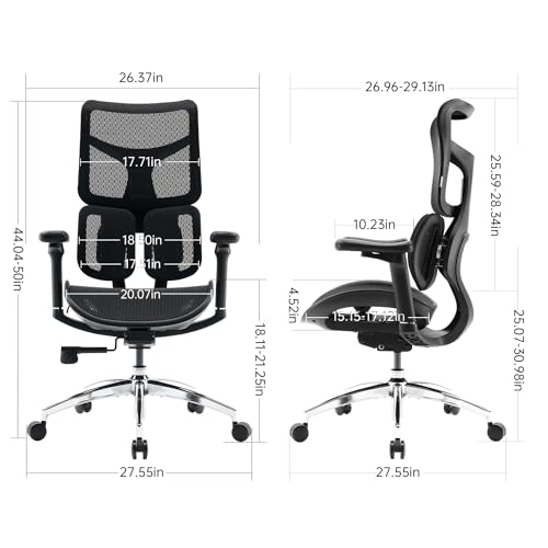 Ergonomic Office Chair with Lumbar Support and Adjustable Armrests L938155