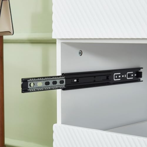 White 4 Door 3 Drawer Wardrobe Closet with Hanging Rod and Shelves R44132