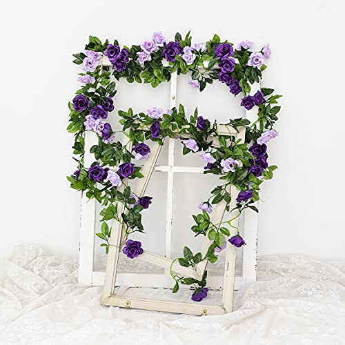 2pcs Artificial Eucalyptus and Peonies Flower Garland for Wall Hanging Decor L87129