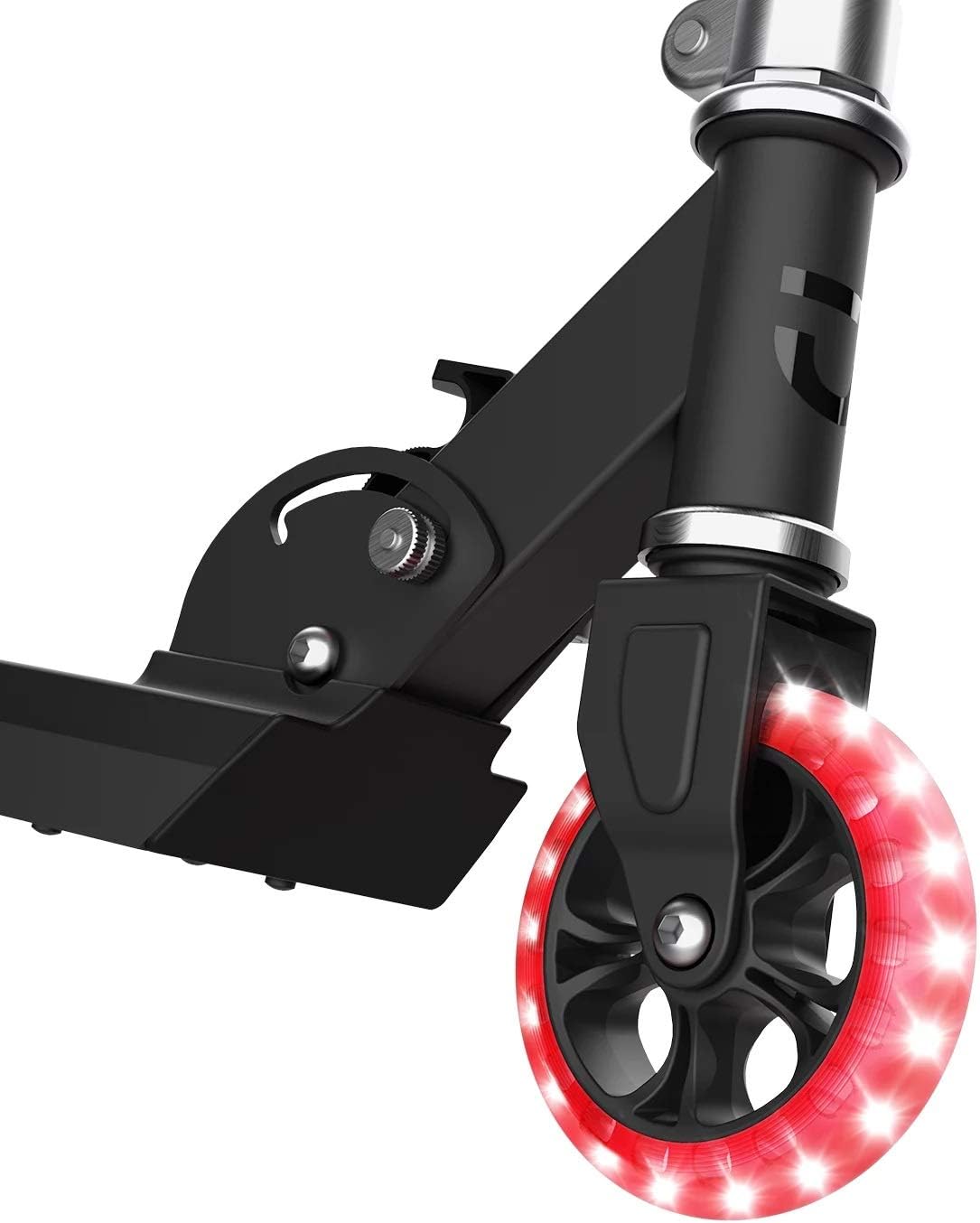 Kids 2 Wheel Light-Up Scooter Black X18951