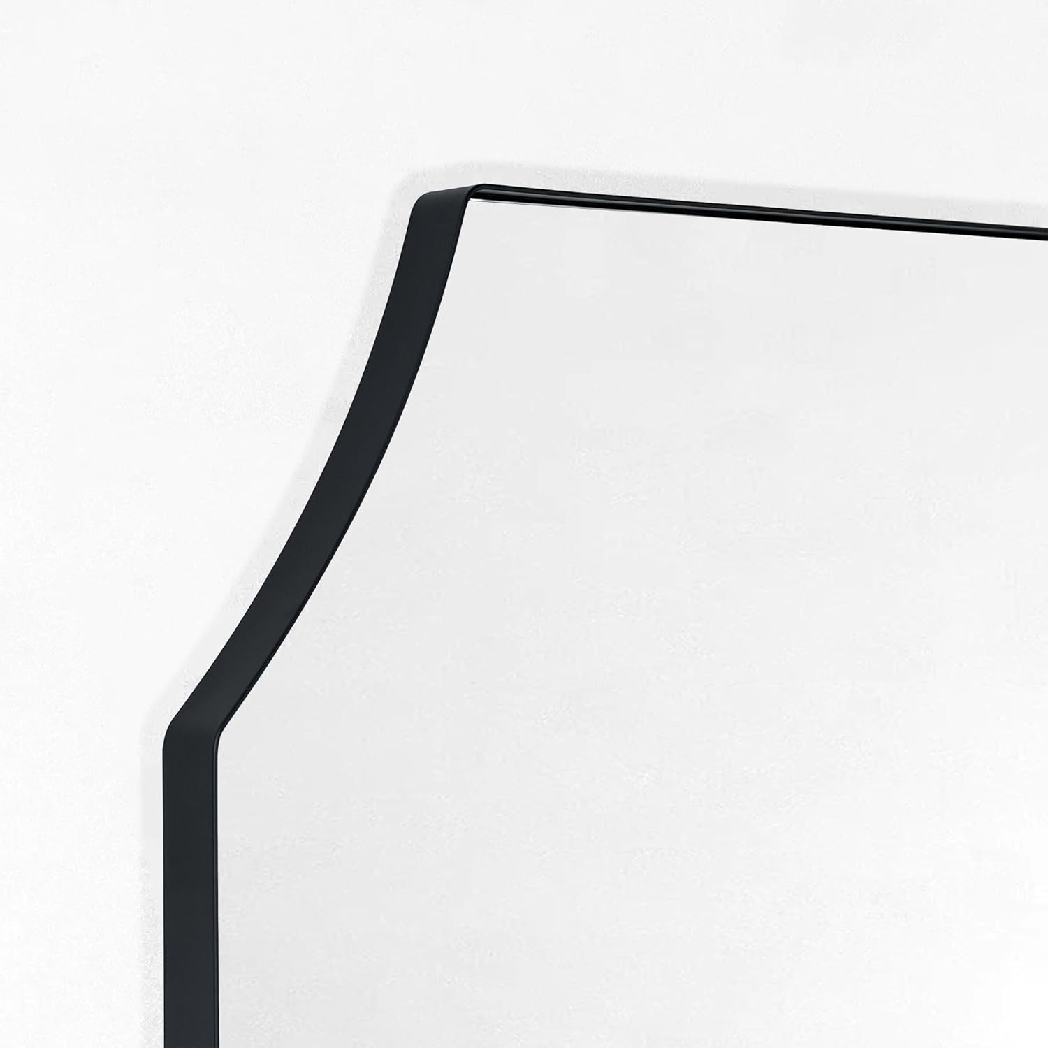 Arched Black Mantel Mirror 32x40 D5392