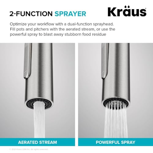 Modern Single-Handle Touch Kitchen Sink Faucet with Pull Down Sprayer in Spot Free Stainless Steel E339584