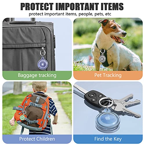 Waterproof Airtag Holder with Keychain, Shockproof Case for Keys, Bags, Luggage Z2020