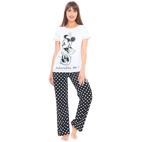 Women's Cotton Pajama Set with Minnie Mouse Print K749