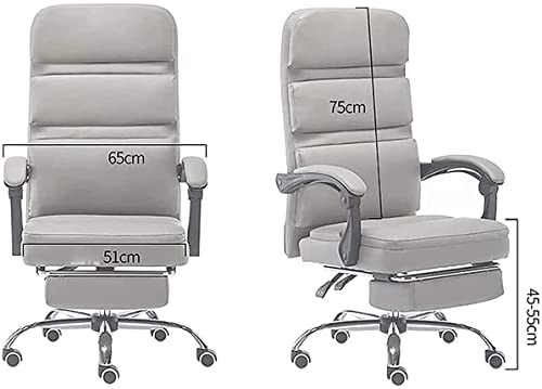 Ergonomic Office Chair with Adjustable Tilt and Retractable Footrest S90417