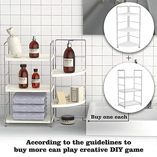 3-Tier Bathroom Organizer Countertop Corner Storage Shelf Q8916