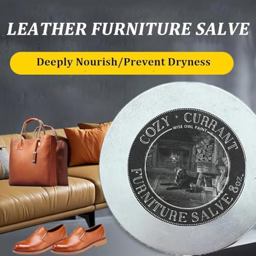 Furniture Salve for Leather and Wood with Brush L474