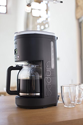 Programmable Coffee Machine with Glass Carafe, 12 Cup, Black I323
