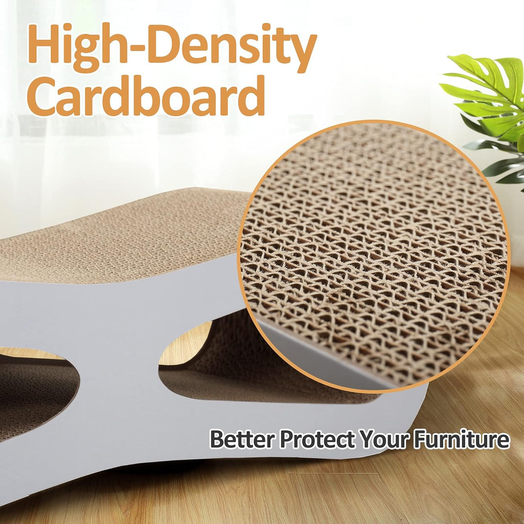 Cat Scratcher Lounge Cardboard Bed for Indoor Cats Kittens D94913