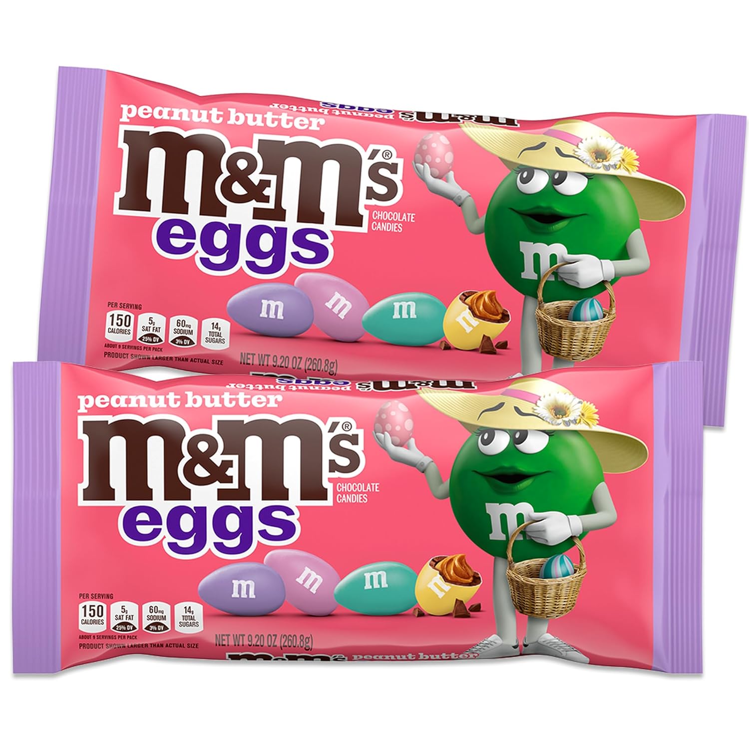 Easter Peanut Butter Chocolate Eggs Candy 2-Pack Q410166