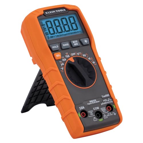 Slim Digital Multimeter with Reverse Contrast Display, Auto-Ranging TRMS, 600V Y65588