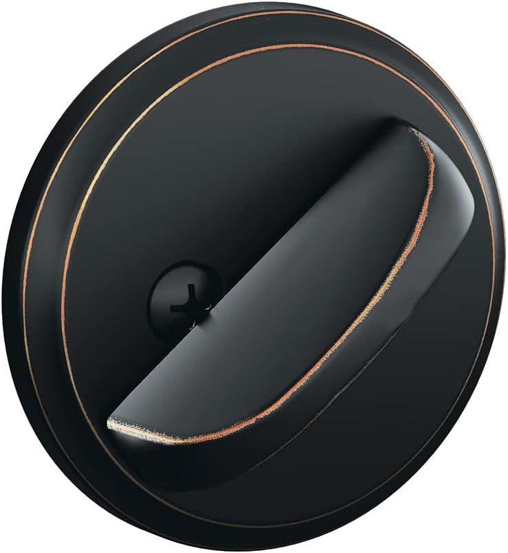 Deadbolt with Brookshire Trim, Keyed 1 Side, Aged Bronze L897183