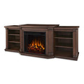 Real Flame Valmont 74" Electric Fireplace TV Stand for TVs up to 70 inches, Entertainment center with adjustable shelves and storage, TV Stand for Living Room and Bedroom, Remote control, Timer