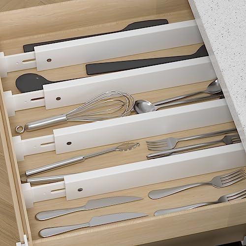 Expandable Bamboo Drawer Dividers 4-Pack X751202